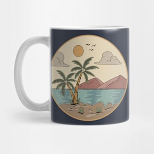 Tropical summer beach ocean sunset Mug